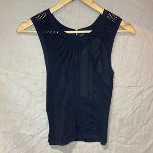 Black Fish Net Top
